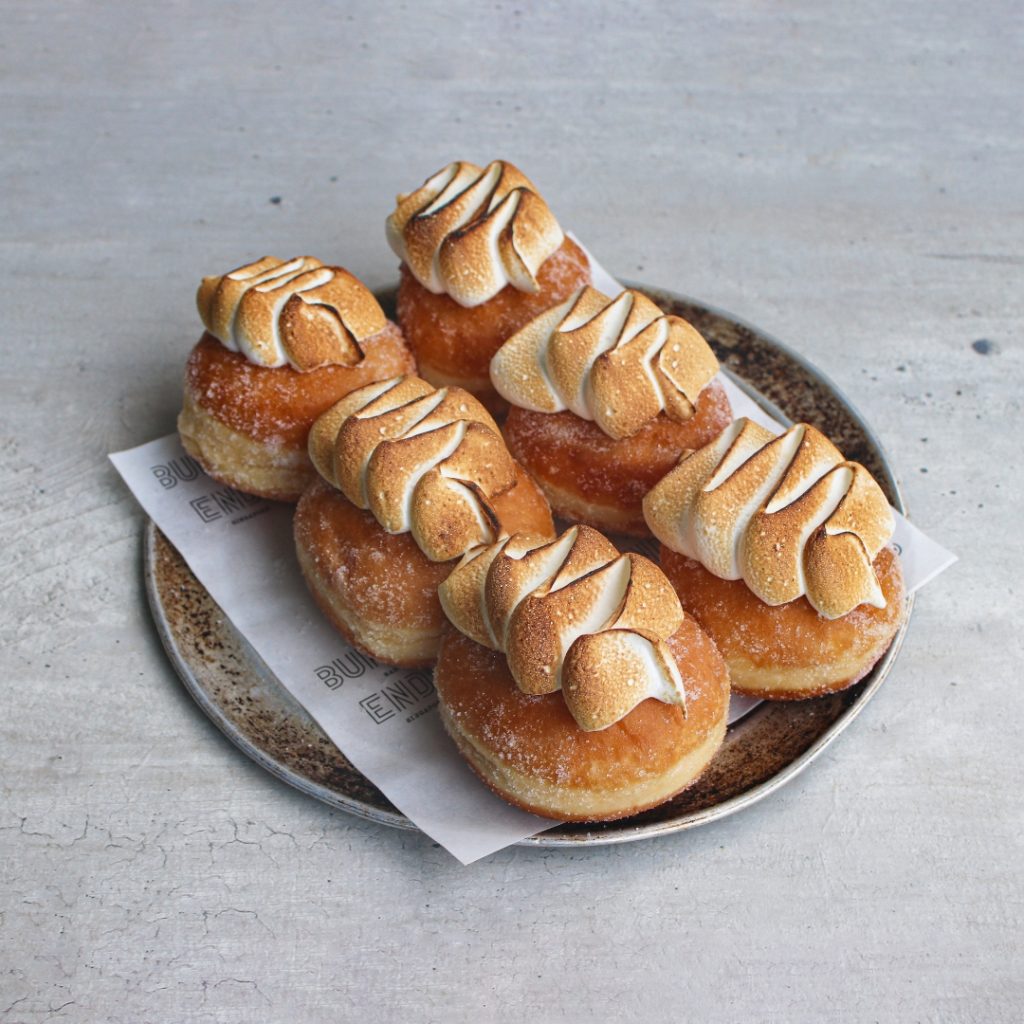 Lemon Meringue Doughnuts